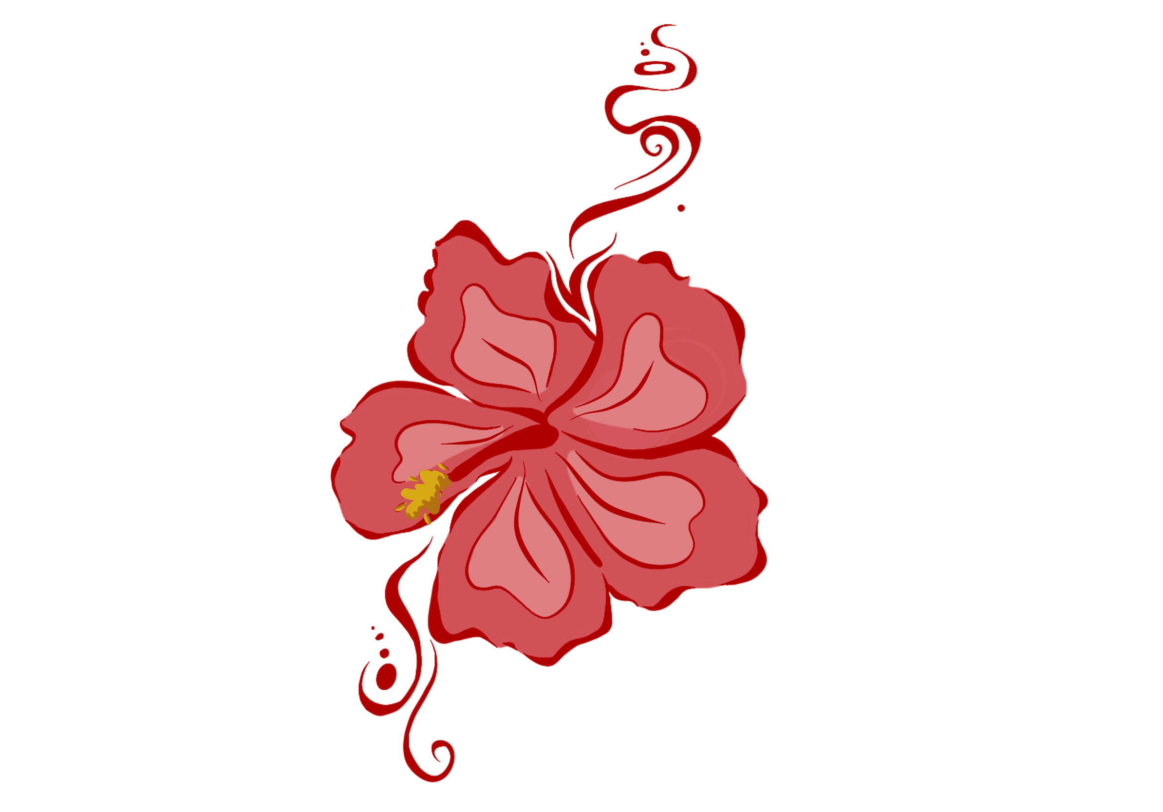 Hibiscus Honey Sticker